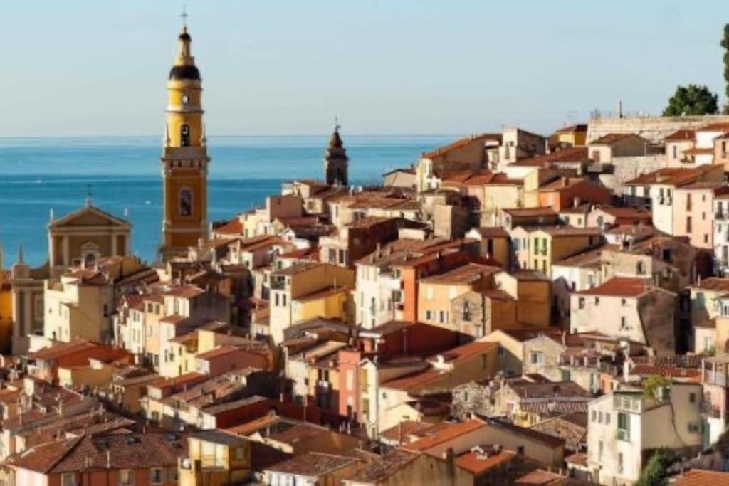Magnifique T2 Proche Mer Et Ville Refait A Neuf Avec Terrasse Menton Exterior photo